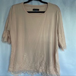 Simply Styled Lace Detail Short Sleeve